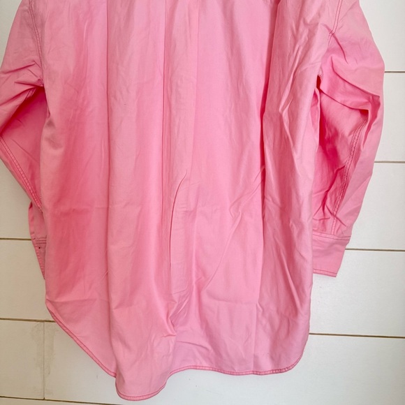 NWOT FREE PEOPLE We The Free Freddie Shirt Button Down Fairy Tale Pink XS/S - Picture 13 of 16